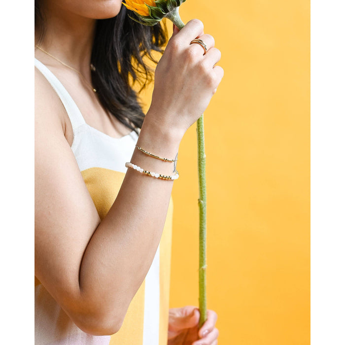 Gold Morse Code Bracelet | INSPIRE