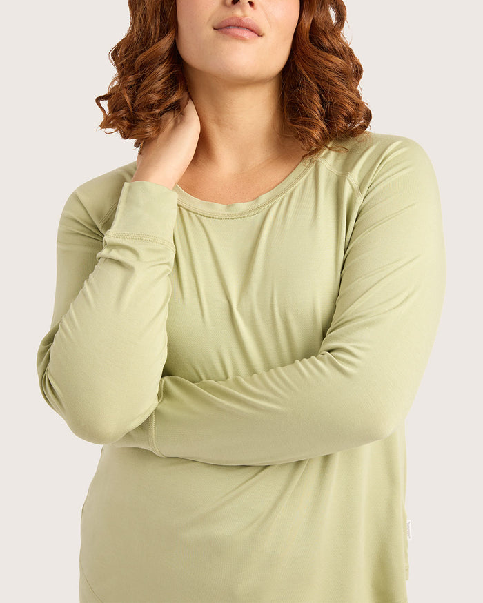 Goodnight Raglan Sleep Top - Sage