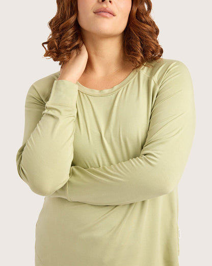 Goodnight Raglan Sleep Top - Sage