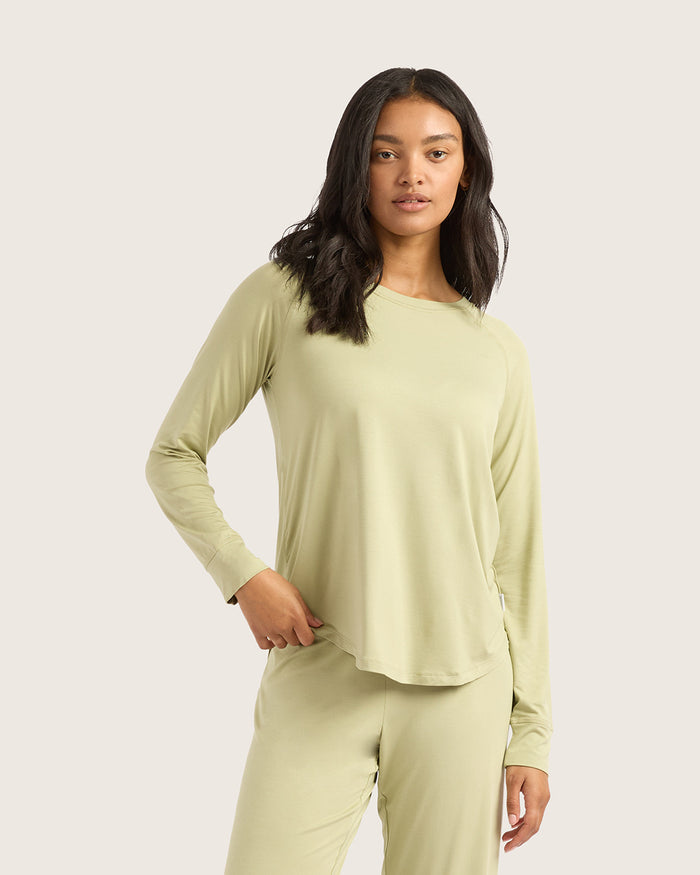 Goodnight Raglan Sleep Top - Sage