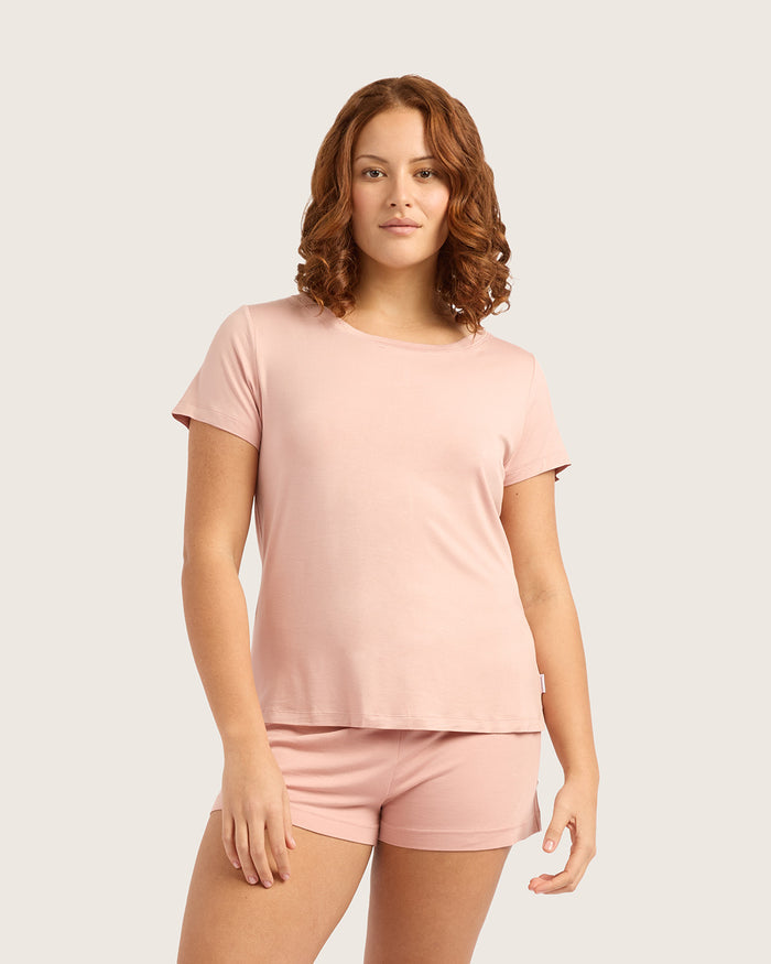 Goodnight Sleep Tee - Dusty Pink
