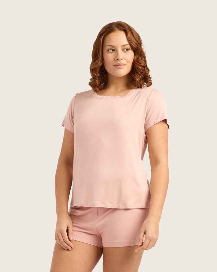 Goodnight Sleep Tee - Dusty Pink