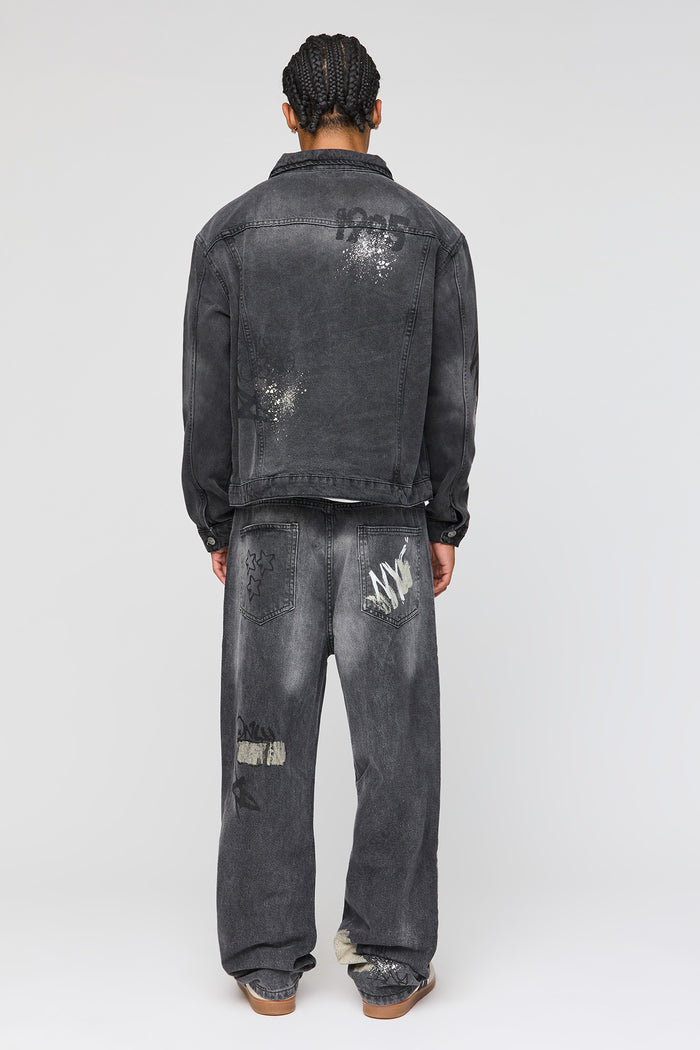 Graffiti Graphic Baggy Jean