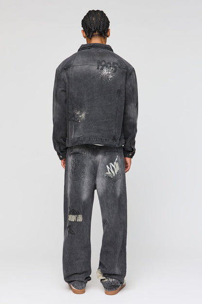 Graffiti Graphic Baggy Jean