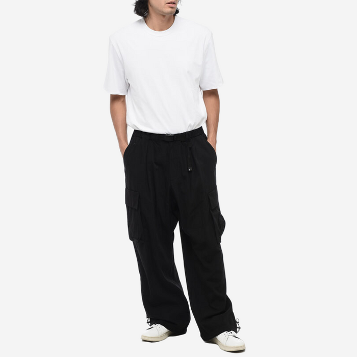 GRAMICCI WIDE LEG NYLON CARGO PANTS BLACK