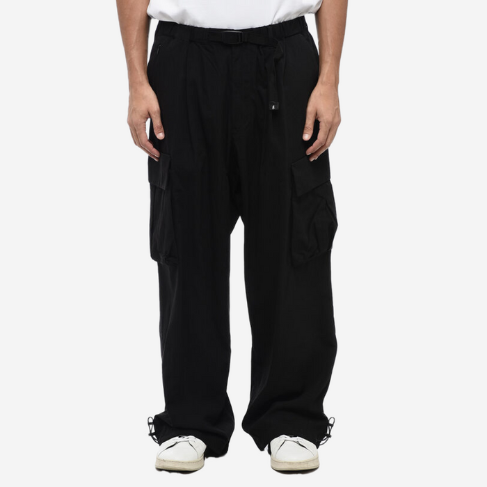 GRAMICCI WIDE LEG NYLON CARGO PANTS BLACK