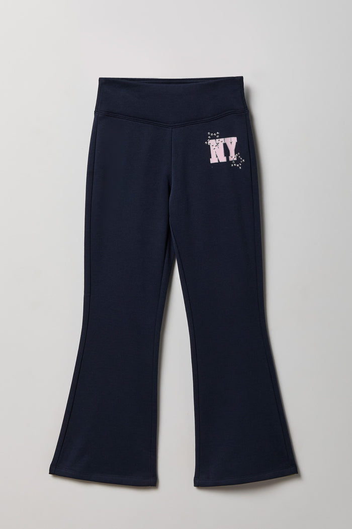 Graphic Fleece Flare Pant