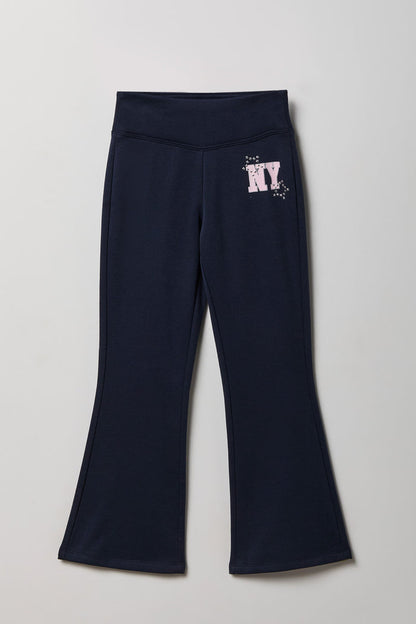 Graphic Fleece Flare Pant