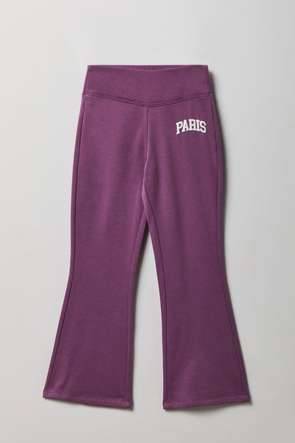 Graphic Fleece Flare Pant