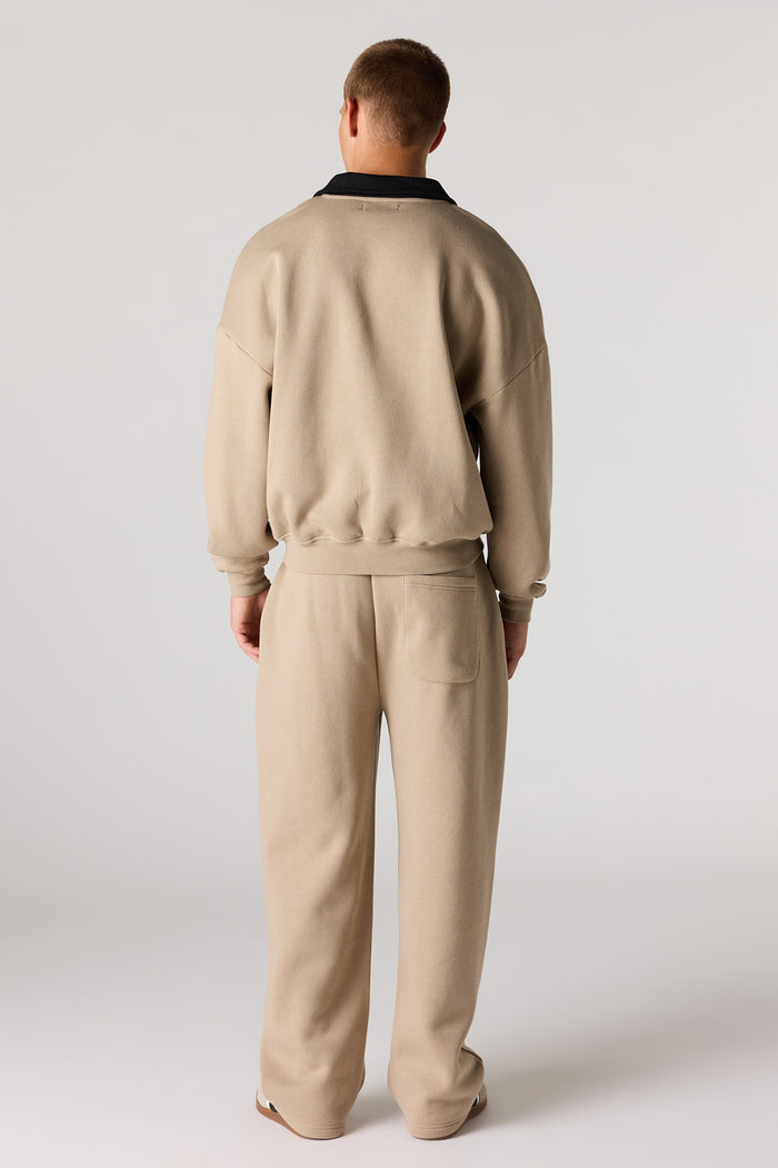Graphic Leg Baggy Fleece Sweatpant