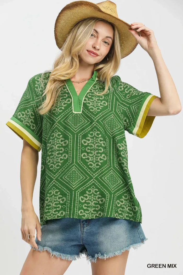 Green Geometric Top