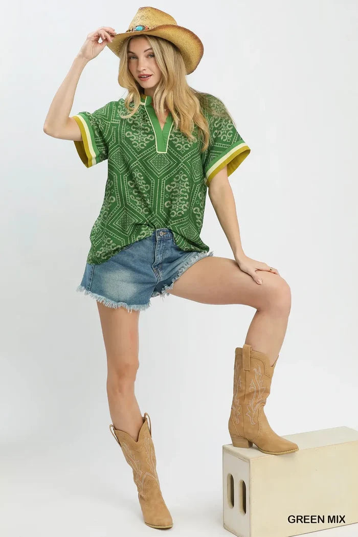 Green Geometric Top