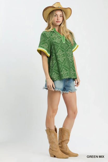 Green Geometric Top