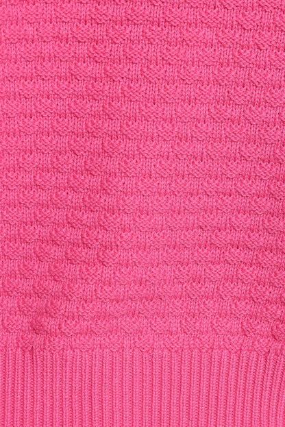 Petal and Pup USA KNITWEAR Greer Quarter Sleeve Cardigan - Hot Pink