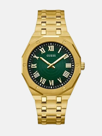 Guess Textured Dial & Stainless Steel Bracelet Style Strap Analogue Watch - GW0575G2