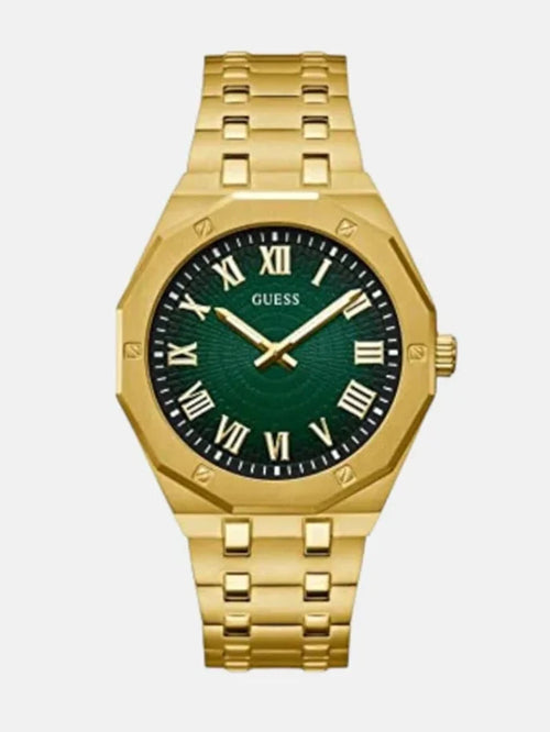 Guess Textured Dial & Stainless Steel Bracelet Style Strap Analogue Watch - GW0575G2