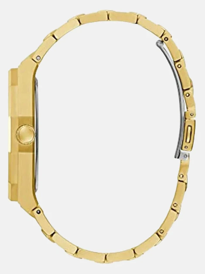 Guess Textured Dial & Stainless Steel Bracelet Style Strap Analogue Watch - GW0575G2
