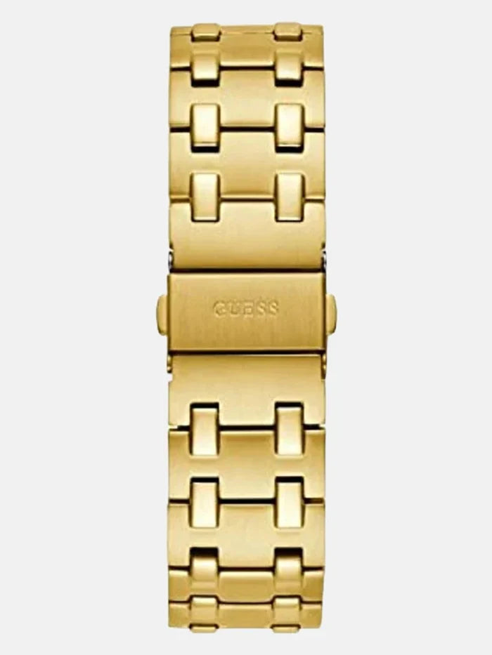 Guess Textured Dial & Stainless Steel Bracelet Style Strap Analogue Watch - GW0575G2