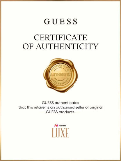 Guess Textured Dial & Stainless Steel Bracelet Style Strap Analogue Watch - GW0575G2