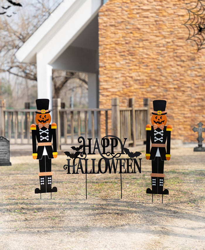 Halloween Metal Nutcracker Yard Stake