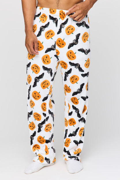 Halloween Print Plush Pajama Pant