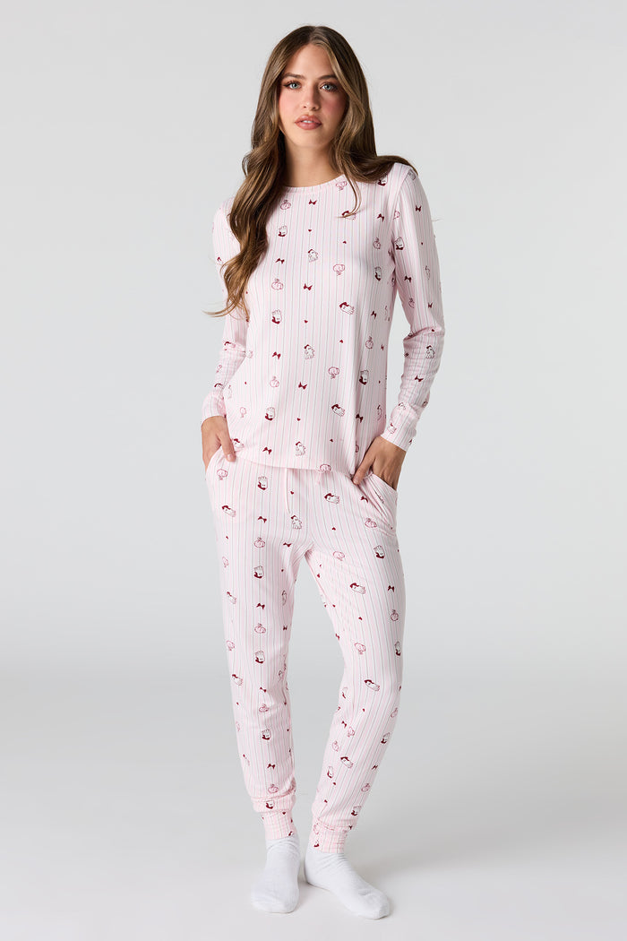 Halloween Printed Top & Pant Pajama Set