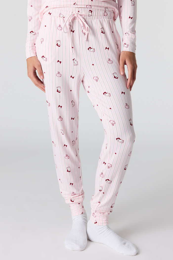 Halloween Printed Top & Pant Pajama Set
