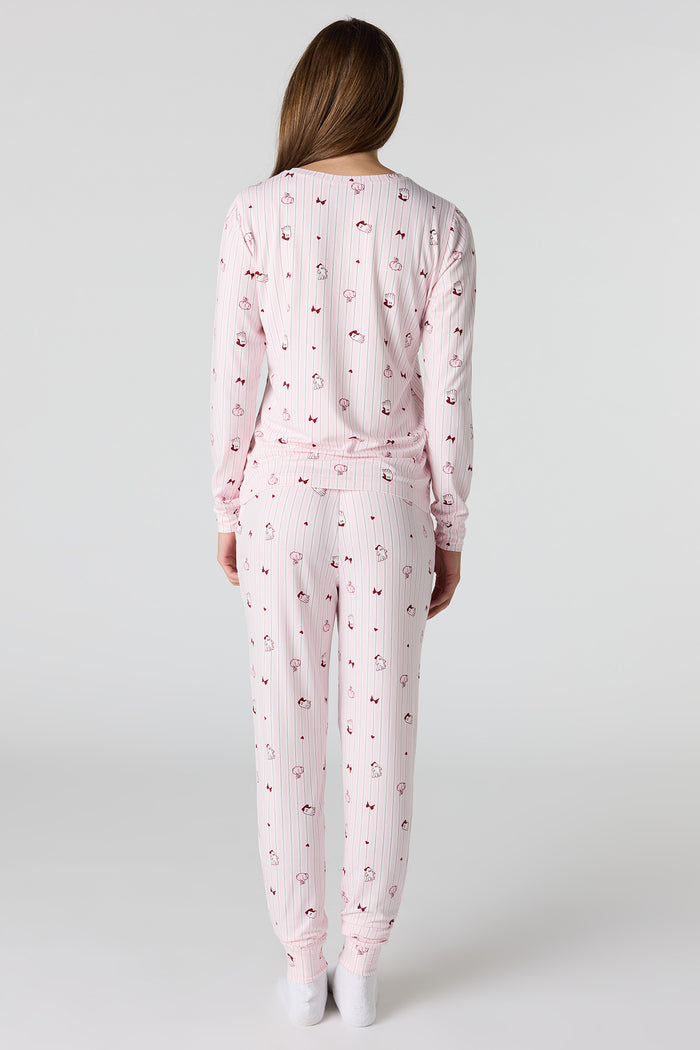 Halloween Printed Top & Pant Pajama Set