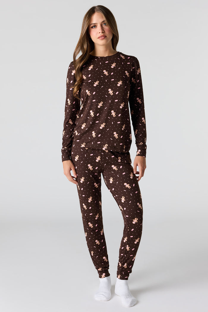 Halloween Printed Top & Pant Pajama Set