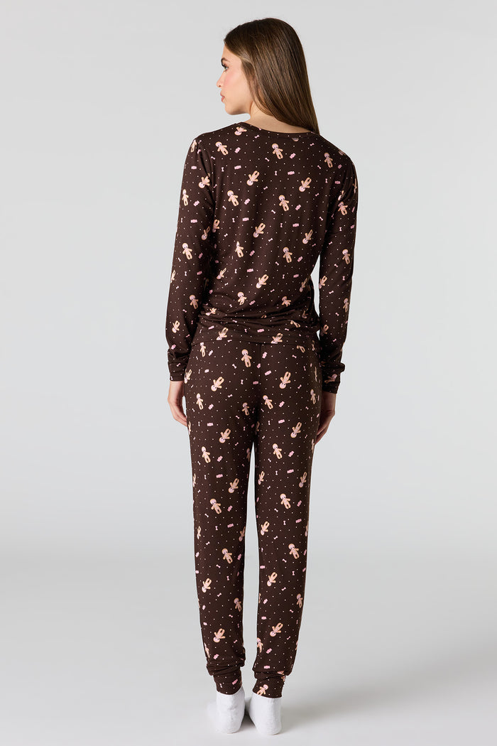 Halloween Printed Top & Pant Pajama Set
