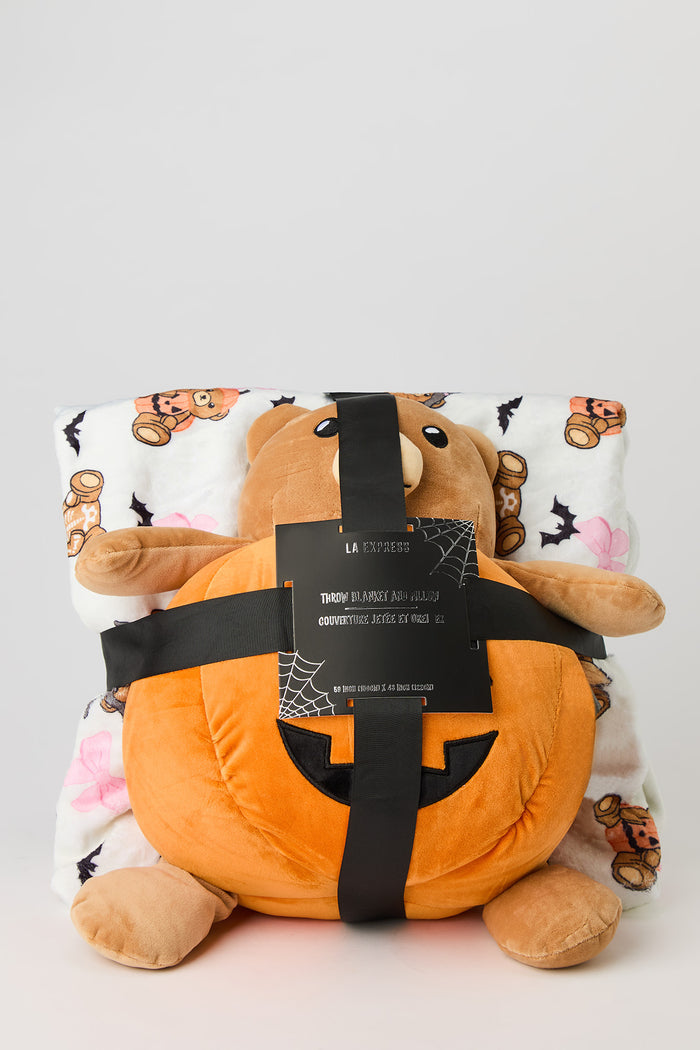 Halloween Throw Blanket & Pillow Set