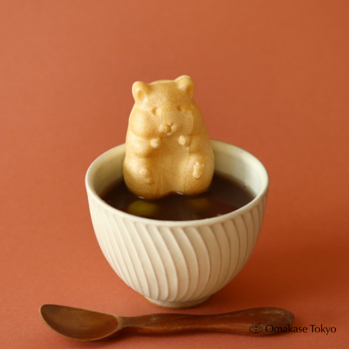 Hamster Monaka Set, 2 Pieces with Red Bean Paste