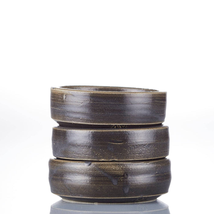 Handmade ceramic shaving bowl by The Immaculate Beard, featuring a smooth, glazed finish and classic shape for wet shaving.