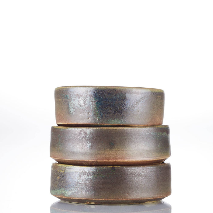 Handmade ceramic shave bowl by The Immaculate Beard with a smooth, glazed surface for traditional wet shaving.