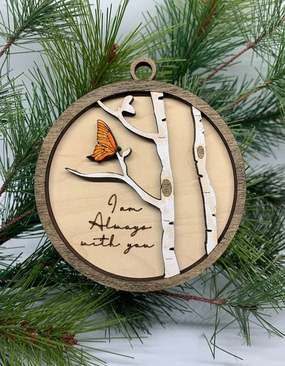 Handmade memorial ornament with Cardinals- We Are Always With You💖