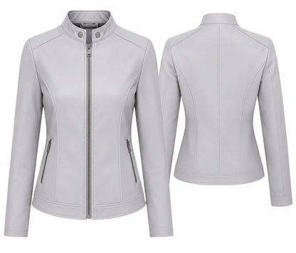 Handmade Women's Genuine Lambskin Leather Jacket | Real Leather Moto Biker Jacket