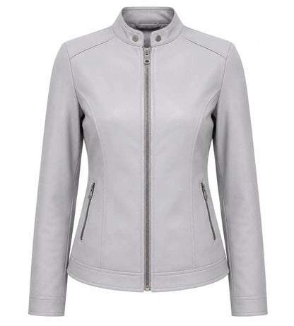 Handmade Women's Genuine Lambskin Leather Jacket | Real Leather Moto Biker Jacket