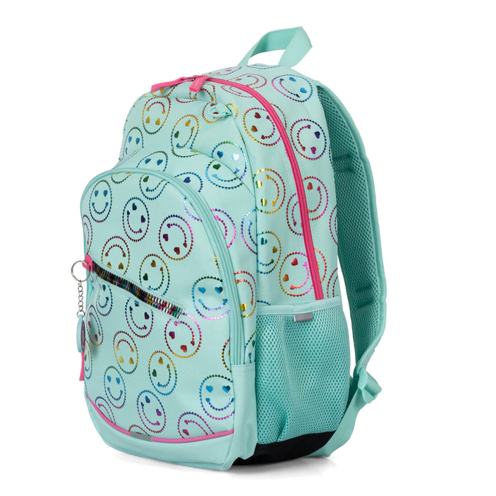 Happy Foil Emoji Backpack - Bentley