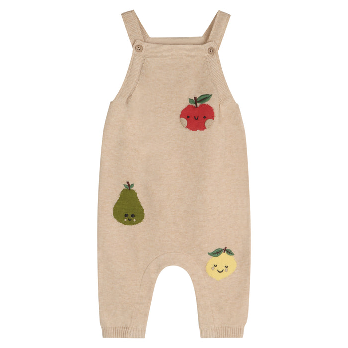Happy Fruits Embroidered Baby Overall Set (Organic Cotton) - Overall Layer