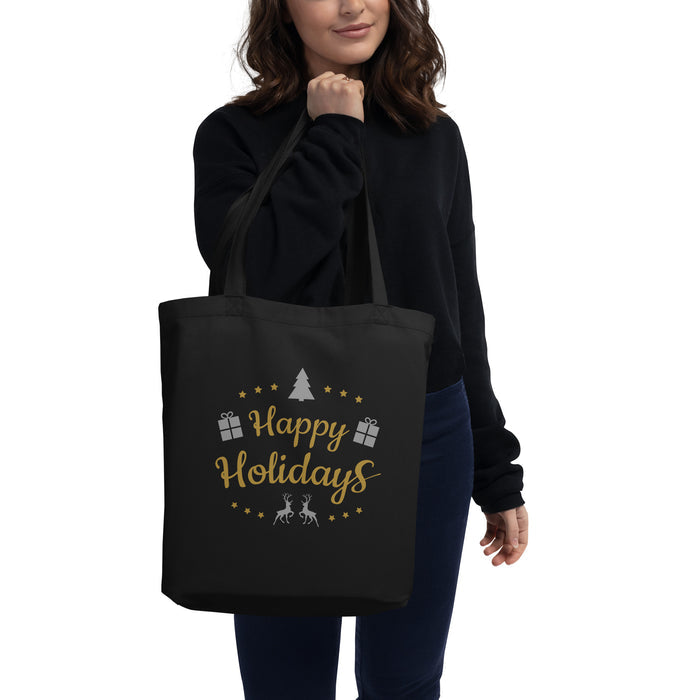 Happy Holidays Eco Tote Bag