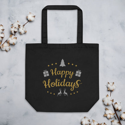 Happy Holidays Eco Tote Bag
