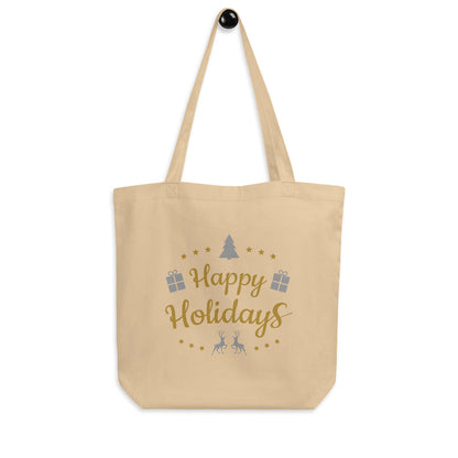 Happy Holidays Eco Tote Bag