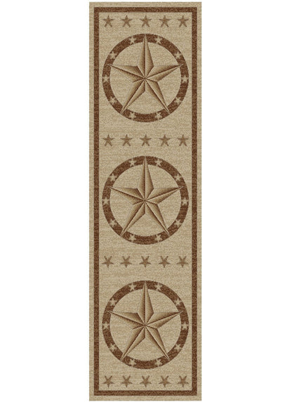 Hearthside Western Star Beige Area Rug