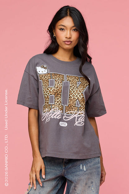 Hello Kitty® Cheetah Graphic T-Shirt