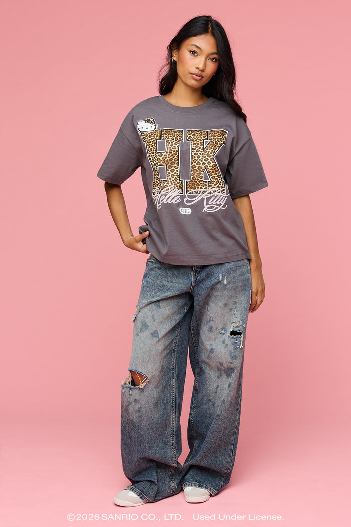 Hello Kitty® Cheetah Graphic T-Shirt