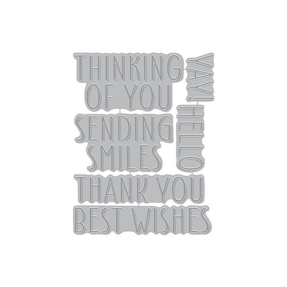 Hero Arts - Letterpress &amp; Foil Plate - Best Wishes. Welcome to our first Letterpress + Foil plate for the Spellbinders BetterPress system! Combine with your favorite foil and the Glimmer system from Spellbinders. Available at Embellish Away located in Bowmanville Ontario Canada.