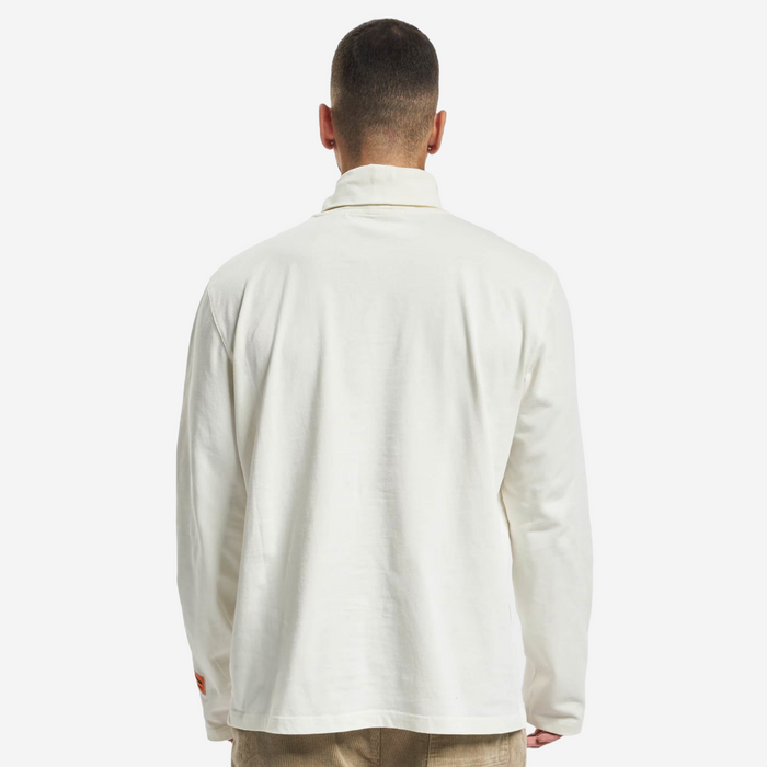 HERON PRESTON LONG SLEEVE ROLL NECK CTNMB White TEE