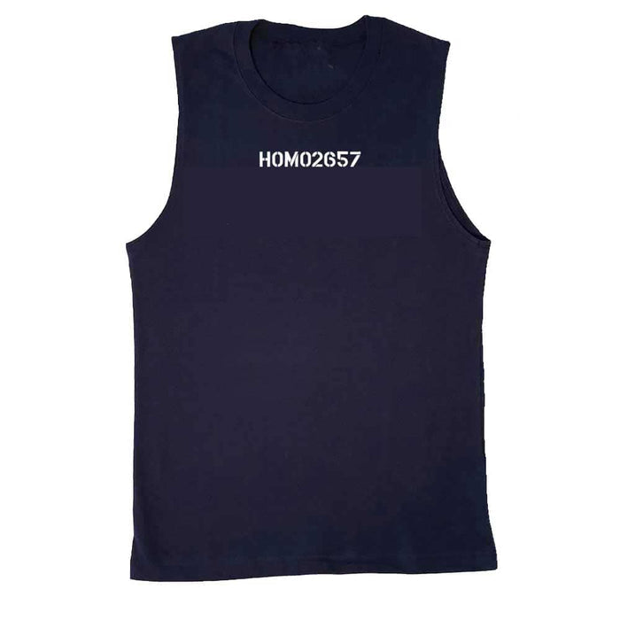 HOMO2657 Sleeveless T-shirt in Navy