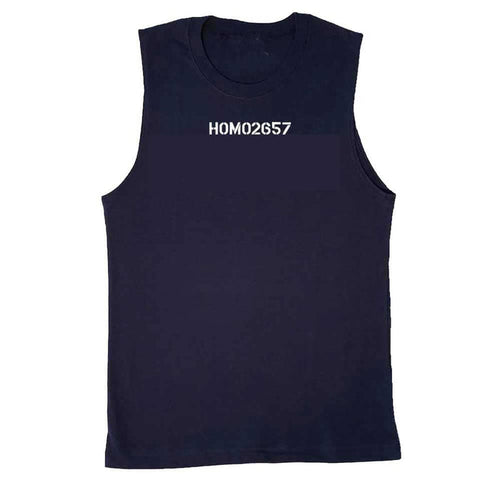 HOMO2657 Sleeveless T-shirt in Navy