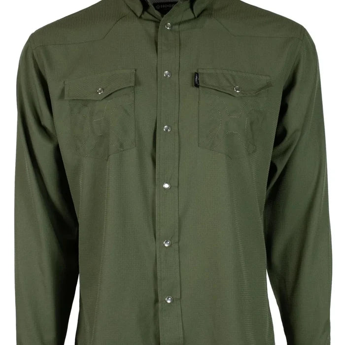 Hooey Men's Sol Olive Western Western Snap Shirt